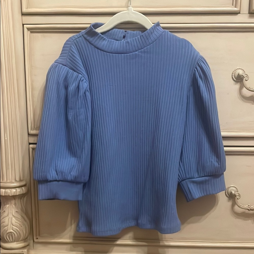 Blue Going Out Top